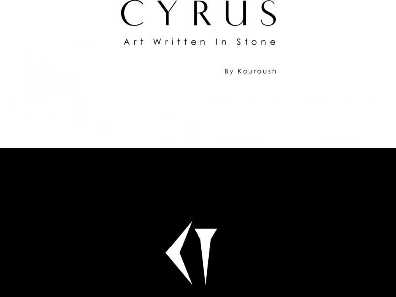 Cyrus Sculpture Logo Design BW2